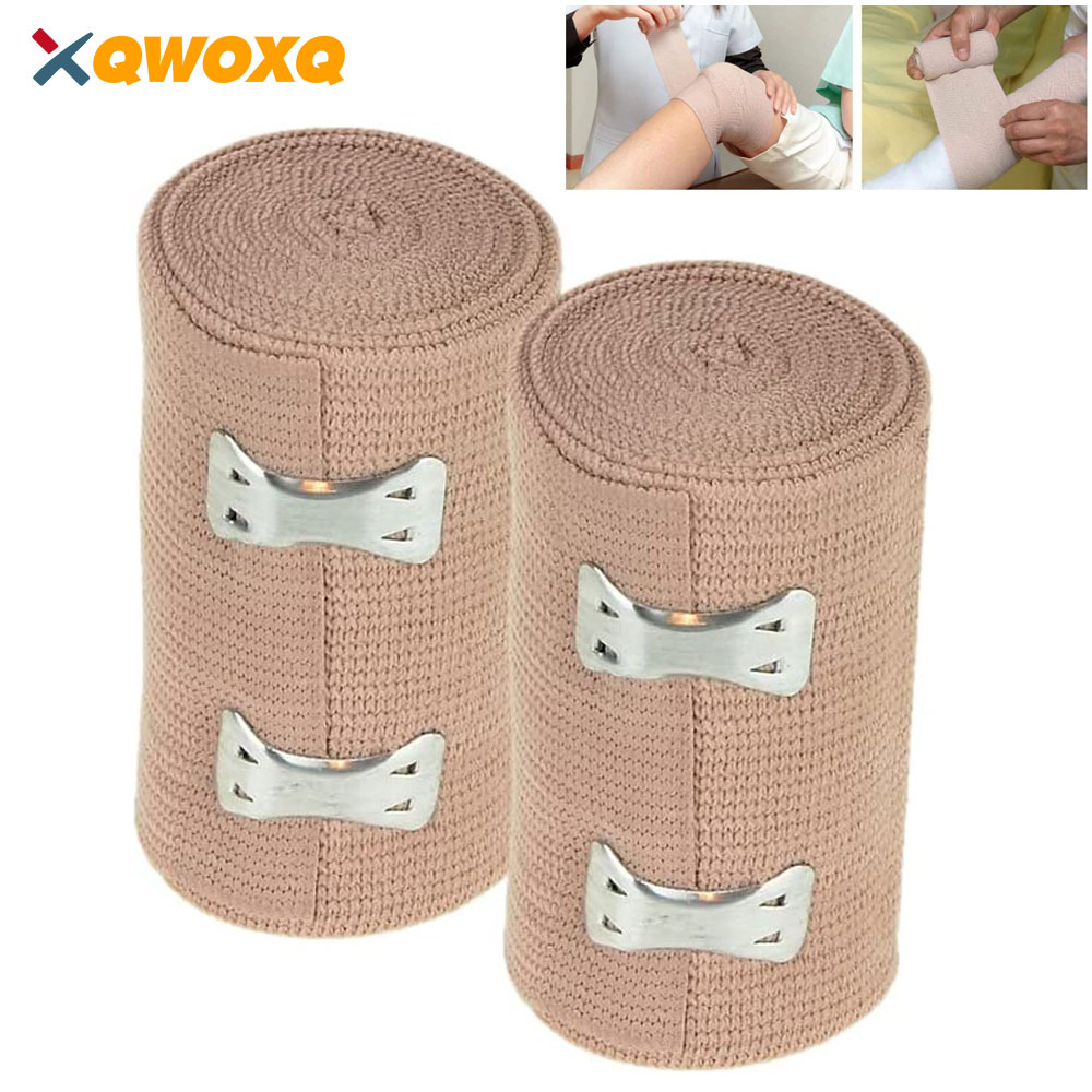 Wrist Wrap Support - ผ้าพันแผลยืดหยุ่นแบบพรีเมียมพร้อมคลิปหนีบ เทปพยุงสำหรับกีฬา สำหรับข้อเท้า ข้อมือ และเท้าแพลง
