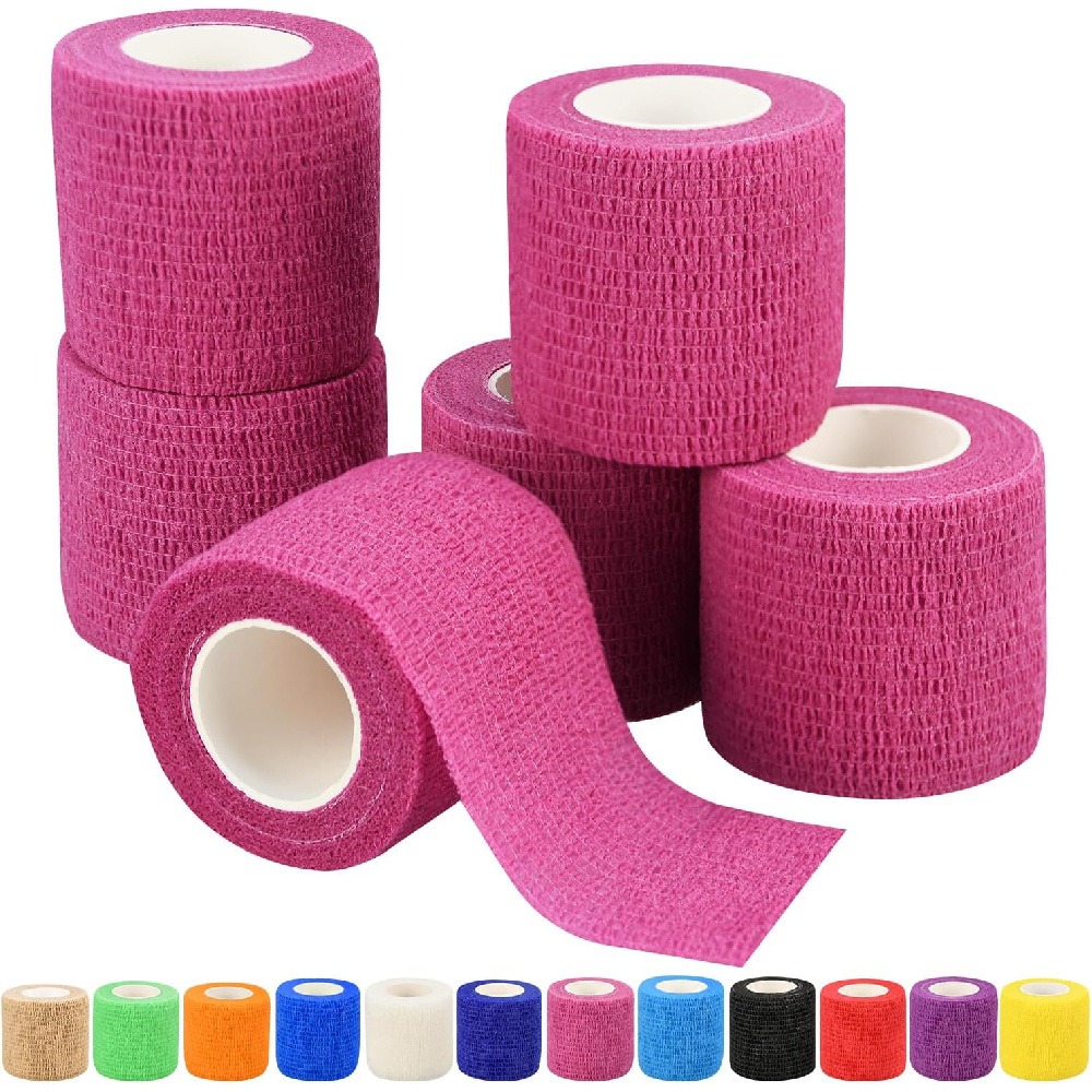 Finger Tape Athletic - ผ้าพันแผลแบบยืดติดด้วยตนเอง 2 ชิ้น, 2.5 ซม. x