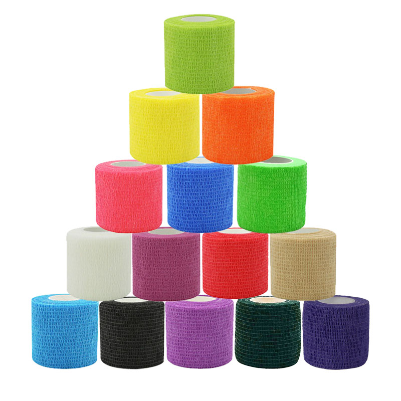Finger Tape Athletic - 15pcs 2.5/5/7.5 ซม.กีฬา Self กาวผ้าพันแผลยืดหยุ่นกีฬาเทปสําหรับเข่า Pads