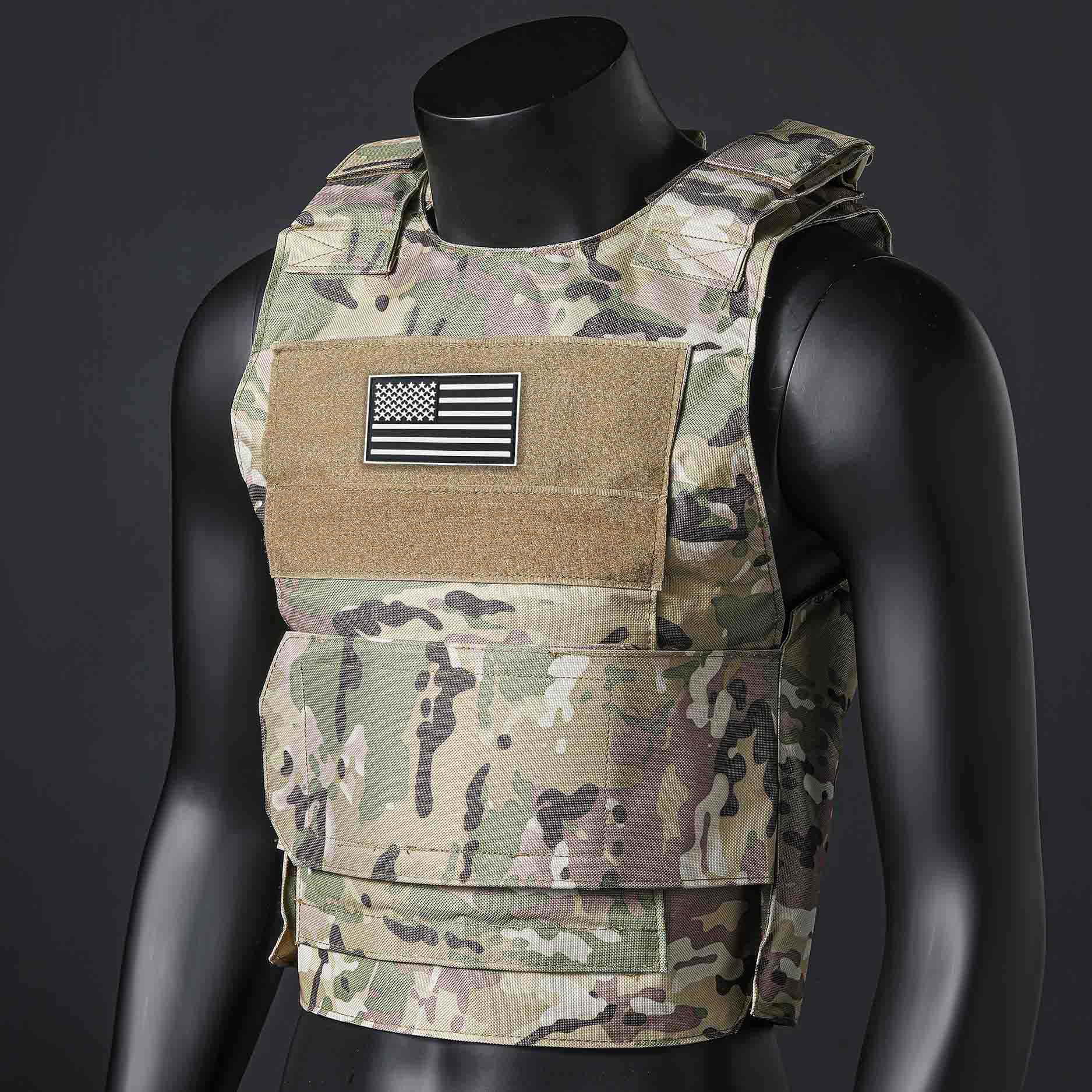 Crossfit Weight Vest - (ของขวัญ American Flag) Quick Detachment Training