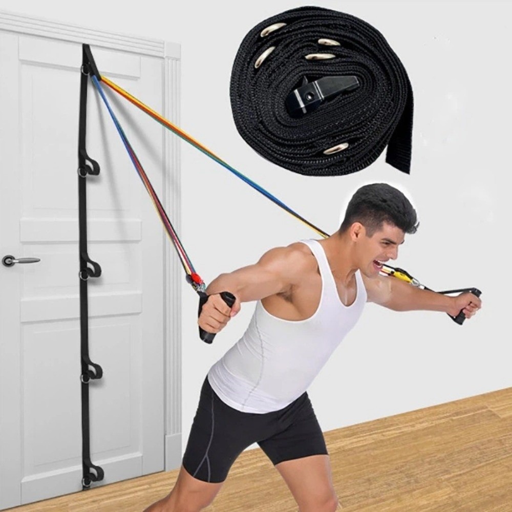 Pull Up Assist Band - สายรัดยึดประตูสำหรับออกกำลังกายที่บ้าน ไม่ต้องเจาะ พร้อมหัวเข็มขัดอุปกรณ์ออกกำลังกาย สายรัดอเนกประสงค์สำหรับออกกำลังกายแบบต้านทาน