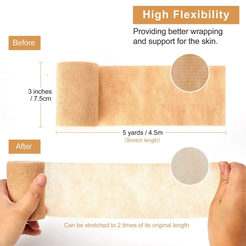 Finger Tape Athletic - เทปพันแผลกีฬาแบบยืดหยุ่นสีเนื้อ ป้องกันการบาดเจ็บสำหรับเข่า นิ้ว ข้อเท้า ฝ่ามือ ไหล่