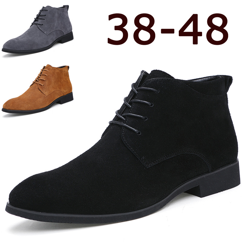 Crossfit Male - รองเท้าสําหรับชายธุรกิจ Chukka รองเท้าบุรุษ High Top Casual