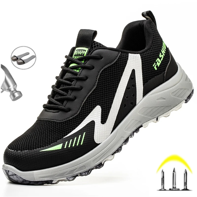 Crossfit Male - แฟชั่นฉนวนกันความร้อน 6KV พลาสติก Toe Cap รองเท้าป้องกันแรงงาน