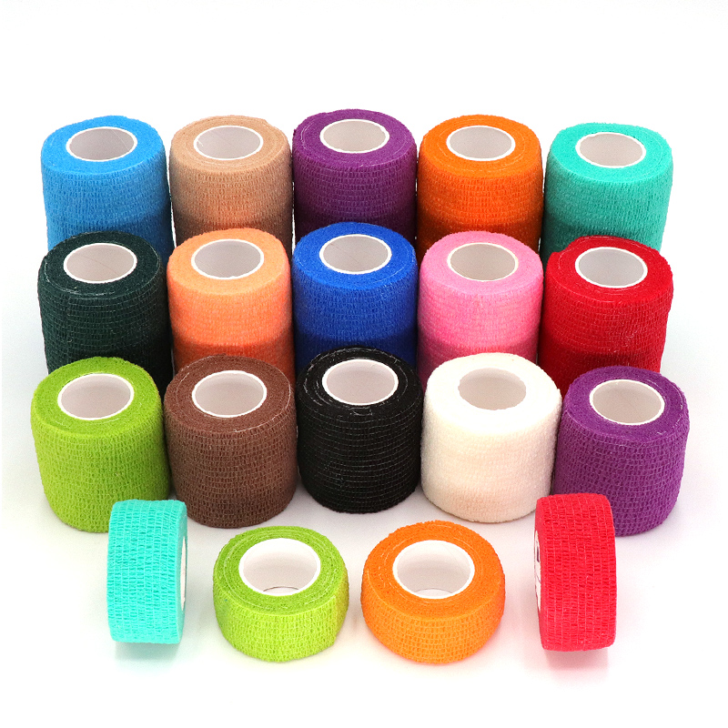 Finger Tape Athletic - 6 ชิ้น 4.8 ม. ผ้าพันแผลยืดหยุ่นหลากสีแบบมีกาวในตัว COYOCO