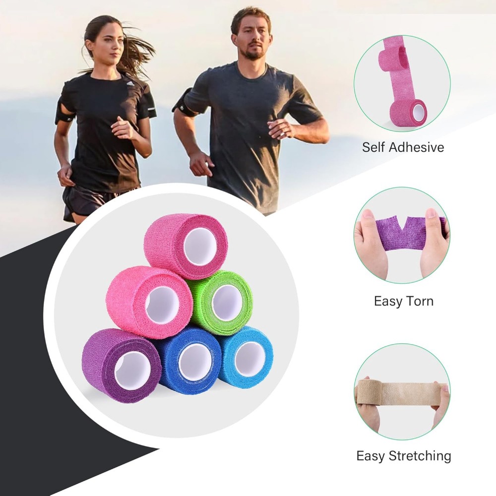 ผ้าพันแผลแบบยืดติดด้วยตนเอง 2  - Finger Tape Athletic บทวิจารณ์และราคา