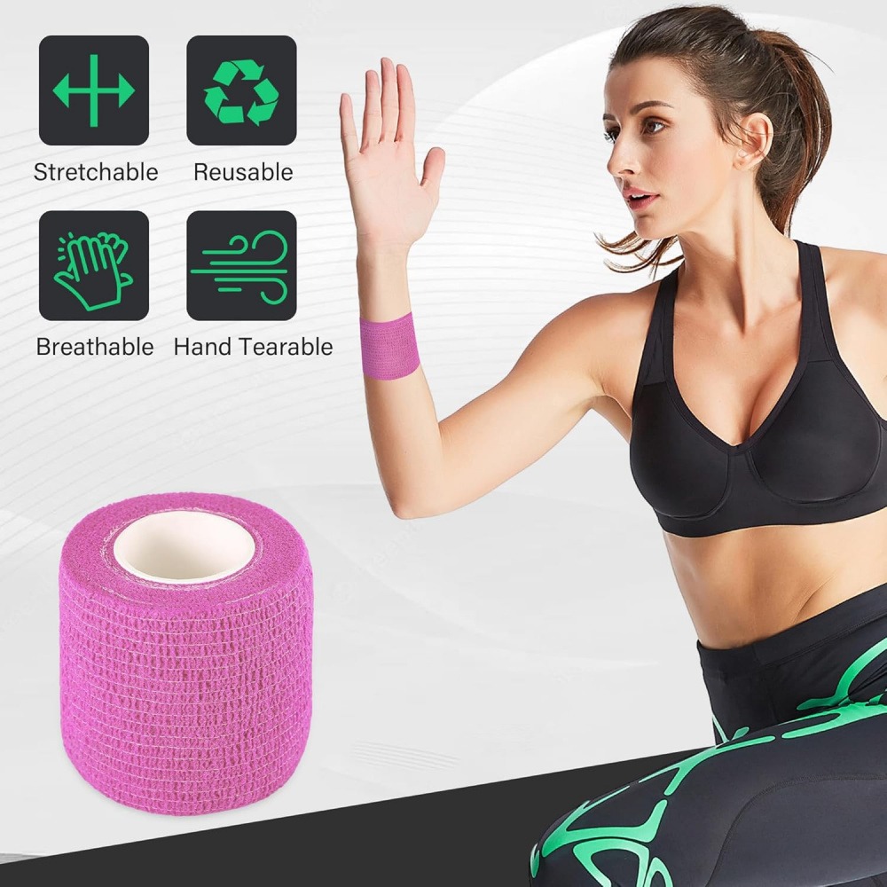 ผ้าพันแผลแบบยืดติดด้วยตนเอง 2  - Finger Tape Athletic บทวิจารณ์และราคา