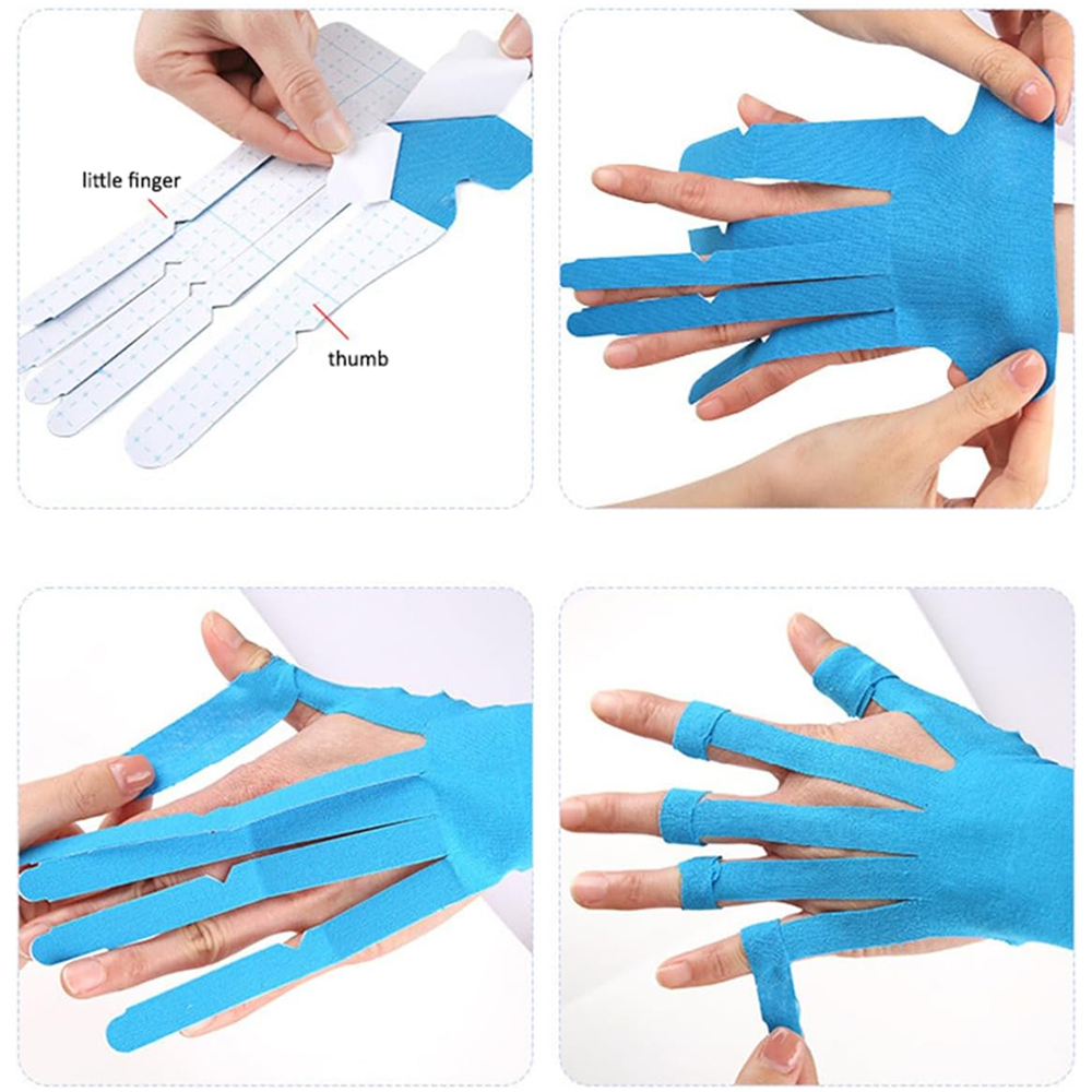 5PC Precut Kinesiology เทปสําห - Finger Tape Athletic บทวิจารณ์และราคา