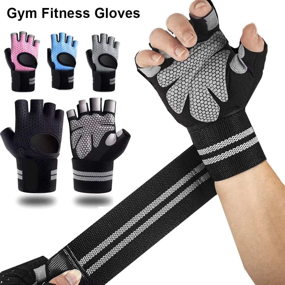 ถุงมือออกกำลังกายแบบครึ่งนิ้ว  - Wrist Wrap Support บทวิจารณ์และราคา
