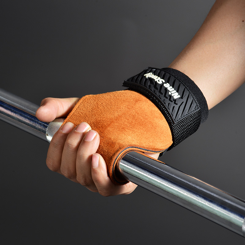 ถุงมือเล่นยิมหนังวัวยกน้ำหนักอ - Crossfit Workout With Equipment บทวิจารณ์และราคา
