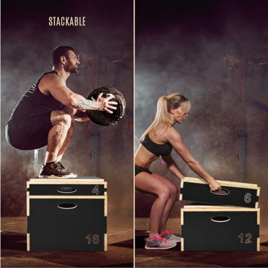 กล่องไม้พลายโอเมตริก 3 in 1 สำ - Box Jump Plyo บทวิจารณ์และราคา
