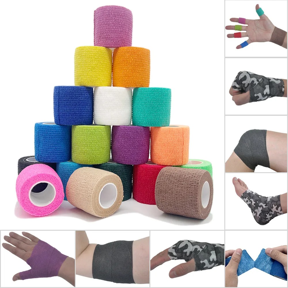 18 สีที่มีสีสันกีฬา Wrap เทปกา - Finger Tape Athletic บทวิจารณ์และราคา
