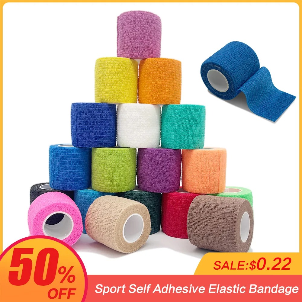 18 สีที่มีสีสันกีฬา Wrap เทปกา - Finger Tape Athletic บทวิจารณ์และราคา