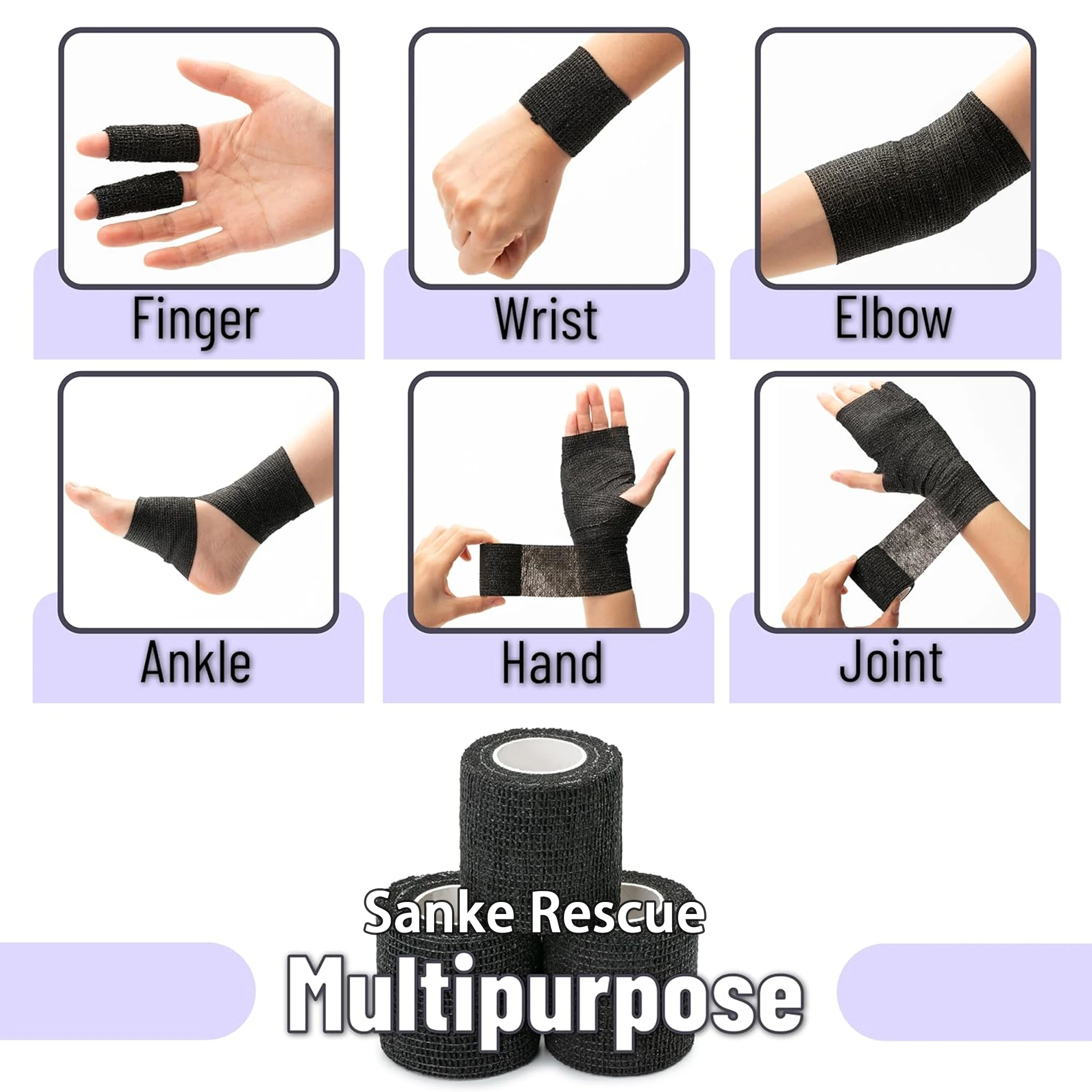 เทปพันกีฬา เทปพันข้อเท้าแบบยืด - Finger Tape Athletic บทวิจารณ์และราคา